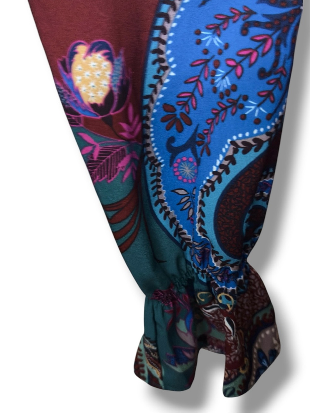 Bundle Set NWT Lucy Paris Pink Midi Skirt & Zac & Rachel Boho Paisley Blouse (L - Picture 15 of 17